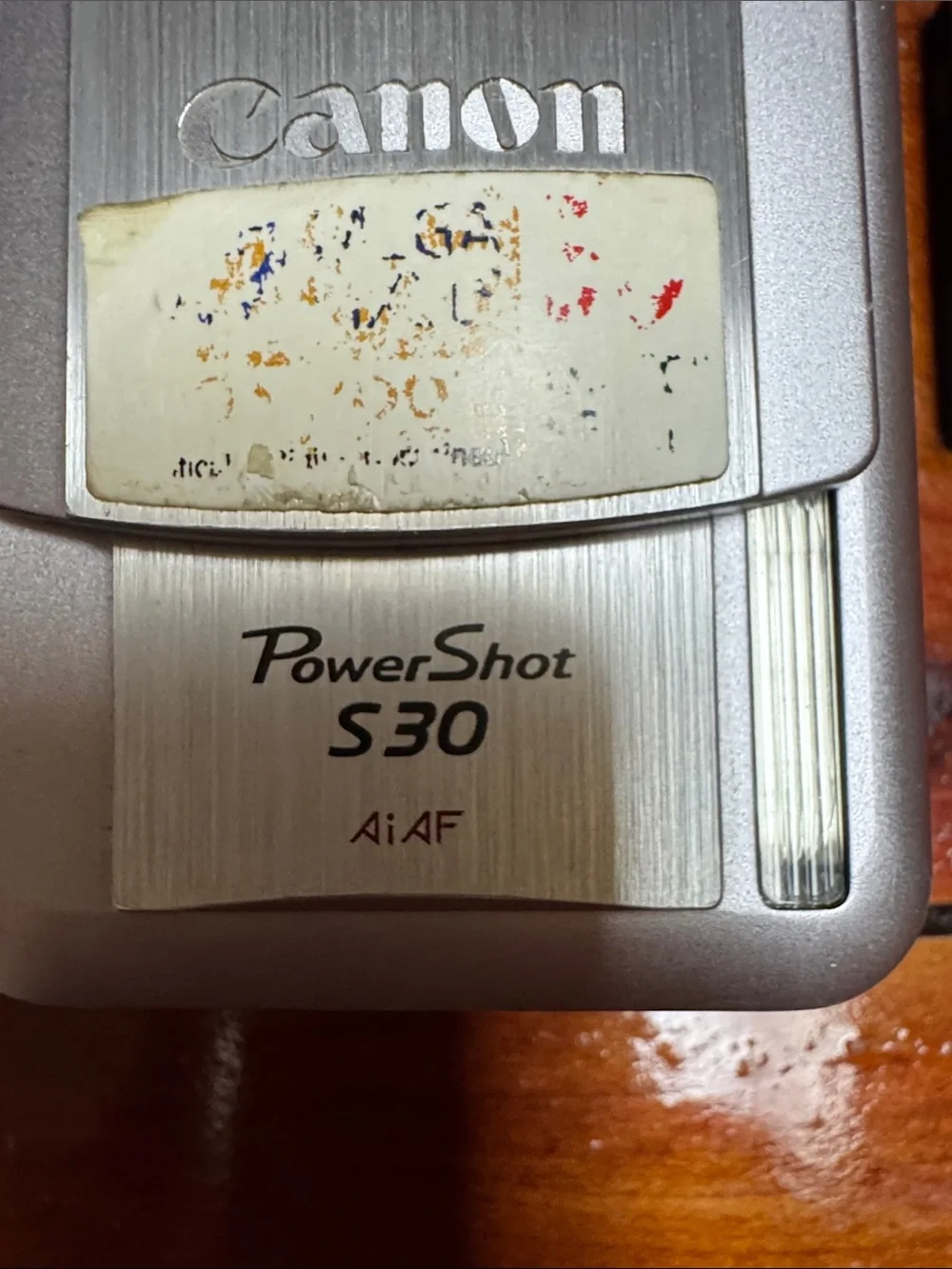 Canon Silver PowerShot S30 Compact Digital Camera Untested- No Battery Charger